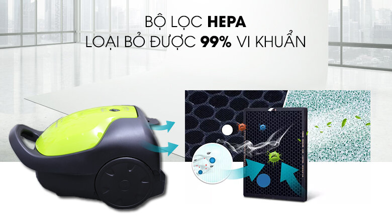 Hút bụi Panasonic MC-CG370GN46 850 W Hút bụi Panasonic MC-CG370GN46 850 W