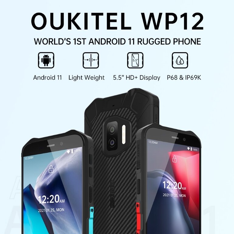 oukitel wp12 thiết kế