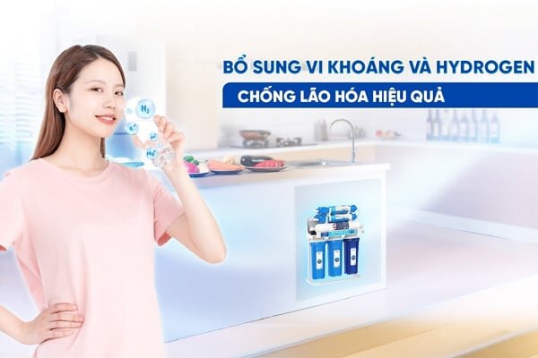 Máy lọc nước RO  Karofi KHY-TN99 tạo nước Hydrogen tốt cho sức khỏe