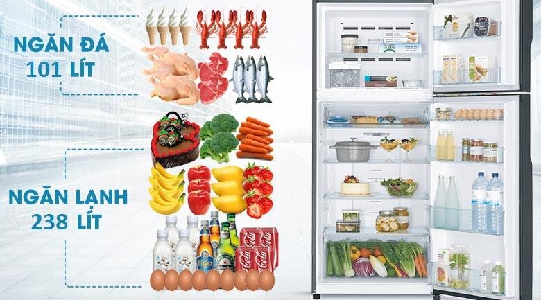 Tủ lạnh Hitachi FG450PGV8 (GBK) - 339L Inverter