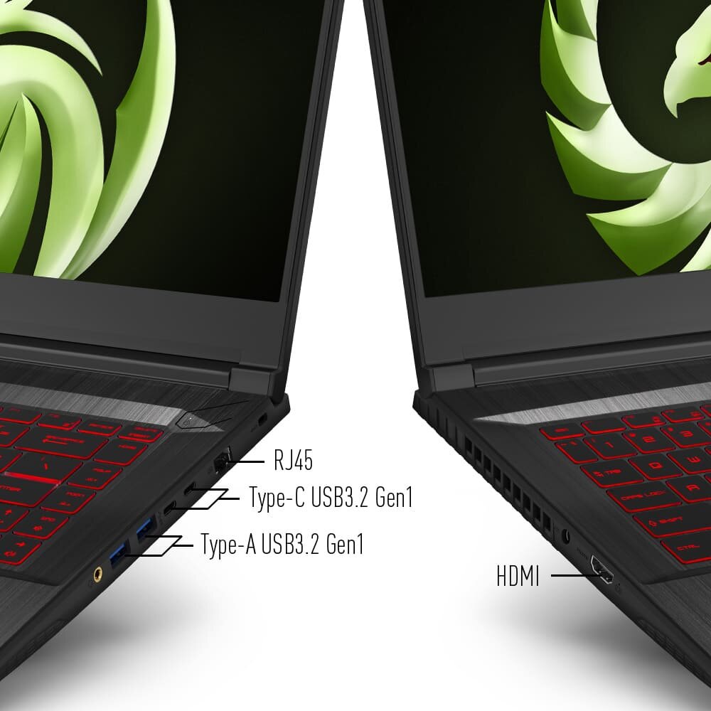 Laptop MSI Bravo 15 B5DD-027VN (R5-5600H/ 8GB/ 512GB SSD/ 15.6FHD, 144Hz/ RX5500M 4GB DDR6/ Win10/ Black)