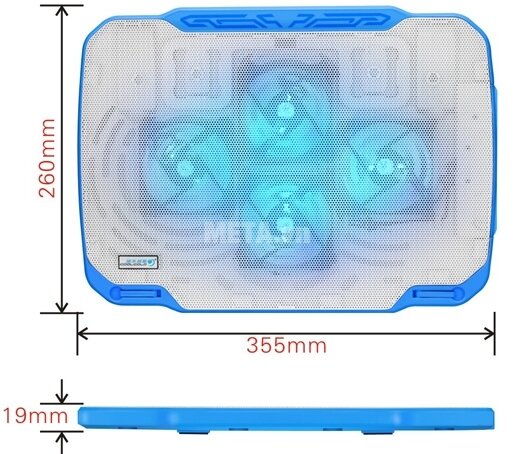 Đế tản nhiệt Cool Cold™ Elegant Ice 1 Pro - K21 Pro (4 quạt)