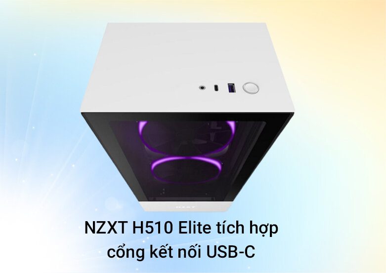 NZXT H510 Elite matte white | Nhiều cải tiến mới