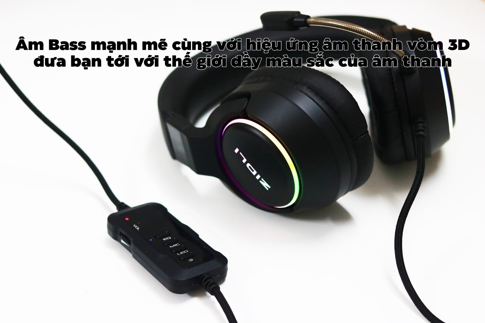 Tai nghe Gaming Zidli LH1 (7.1, USB, LED RGB)