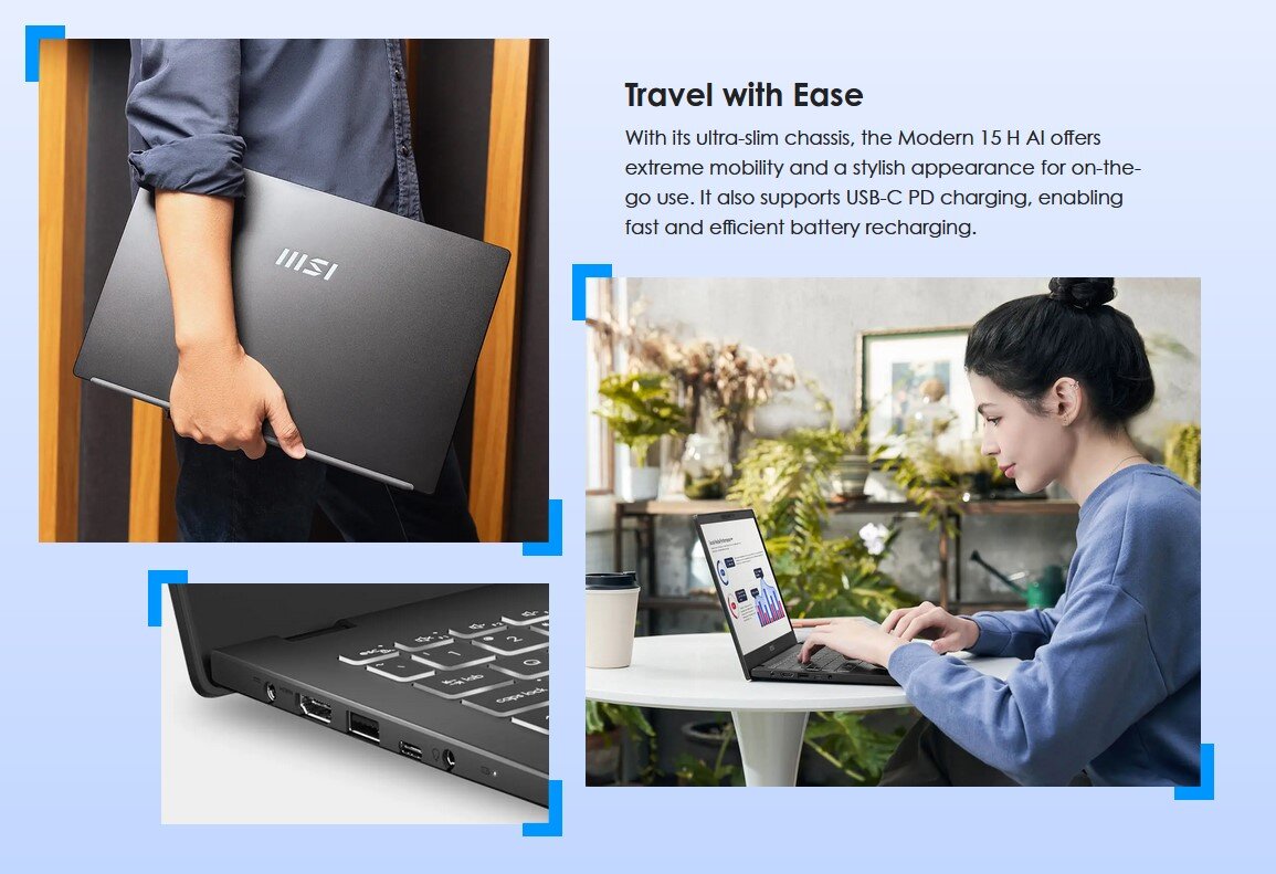Laptop MSI Modern 15 H AI C2HMG-220VN