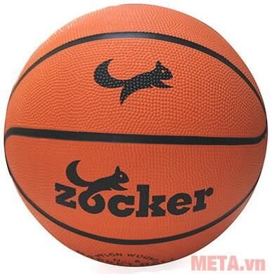 Bóng rổ cao su Zocker số 5 màu cam đen Bóng rổ cao su Zocker số 5