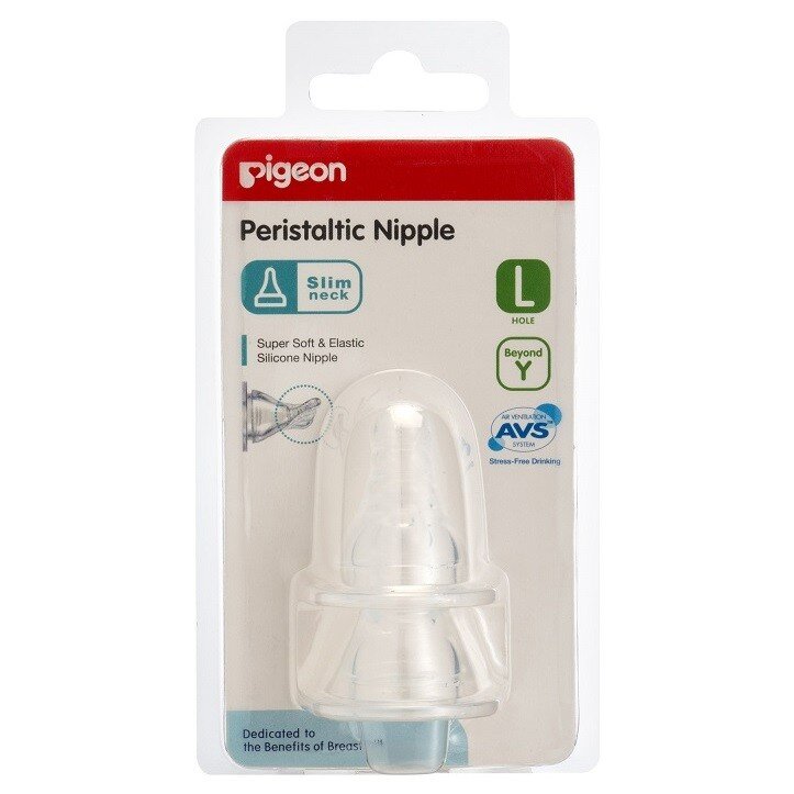 Núm ty Pigeon size L (vỉ 2 chiếc) Núm ty Pigeon size L (vỉ 2 chiếc)