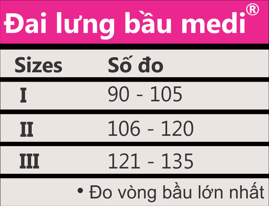 Đai lưng bầu Medi Đai lưng bầu Medi