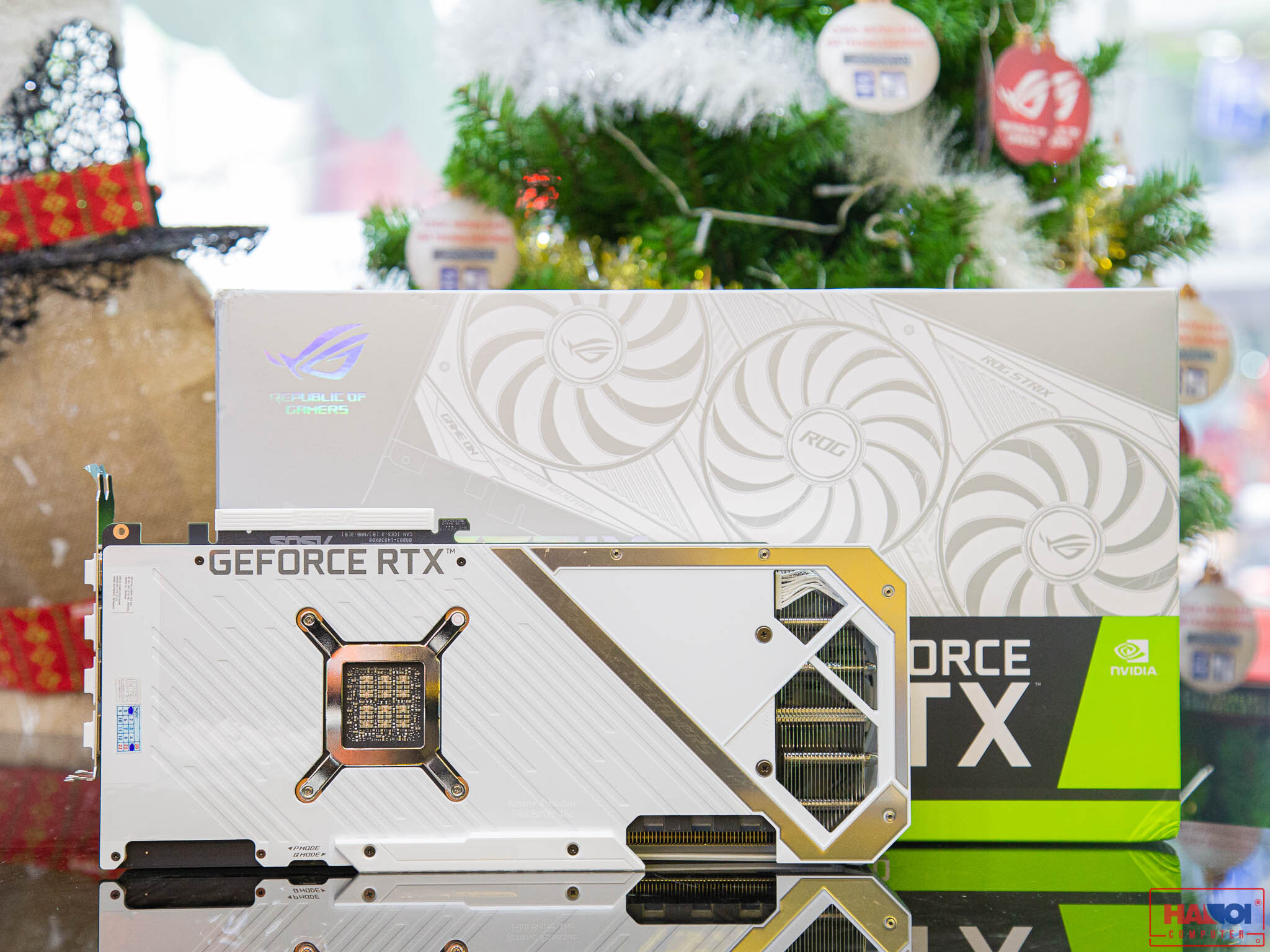 Card màn hình Asus ROG STRIX-RTX 3080-O10G-V2-WHITE