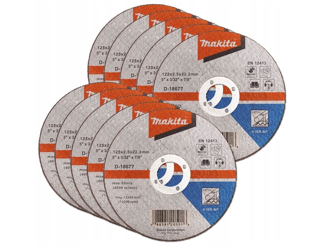  Đá cắt kim loại Makita D-18677