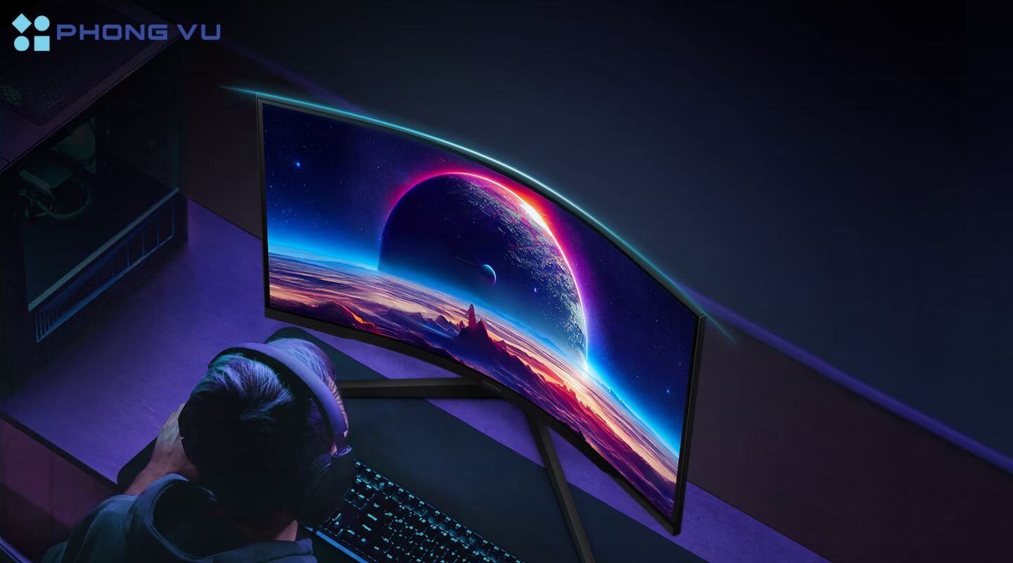 Độ phân giải QHD giúp màn hình LCD SAMSUNG LS32CG552EEXXV hiển thị hình ảnh sắc nét đến từng điểm ảnh