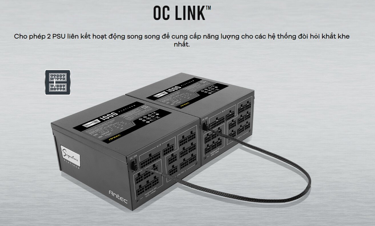 Nguồn Máy Tính ANTEC SIGNATURE SP1000 1000W ( 80 Plus Platinum, Full Modular)