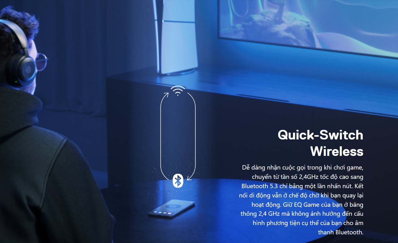 Tai nghe gaming không dây SteelSeries Arctis Nova 5 - Màu Trắng 6