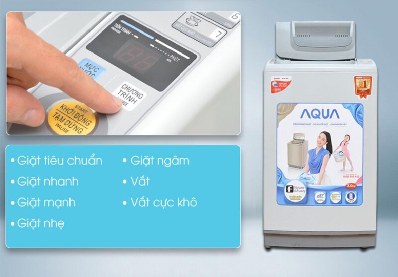 Máy giặt AQUA 7kg AQW-S70KT Máy giặt AQUA 7kg AQW-S70KT