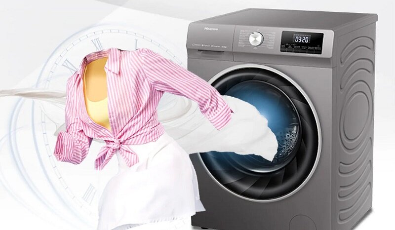 Máy giặt Hisense Inverter 9.5 Kg WFQY9514EVJMT nhiều tiện ích