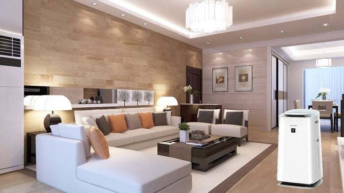 Máy lọc không khí tạo ẩm Sharp KI-L60V-W có kiểu dáng hiện đại, gọn nhỏ Máy lọc không khí tạo ẩm Sharp KI-L60V-W có kiểu dáng hiện đại, gọn nhỏ