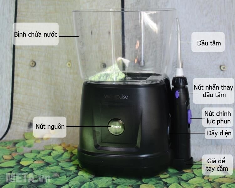 Máy tăm nước điều khiển cảm biến Waterpulse V700 Black