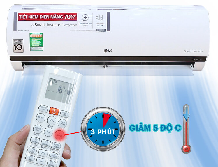 Máy lạnh LG Inverter 1 HP V10ENQ Máy lạnh LG Inverter 1 HP V10ENQ