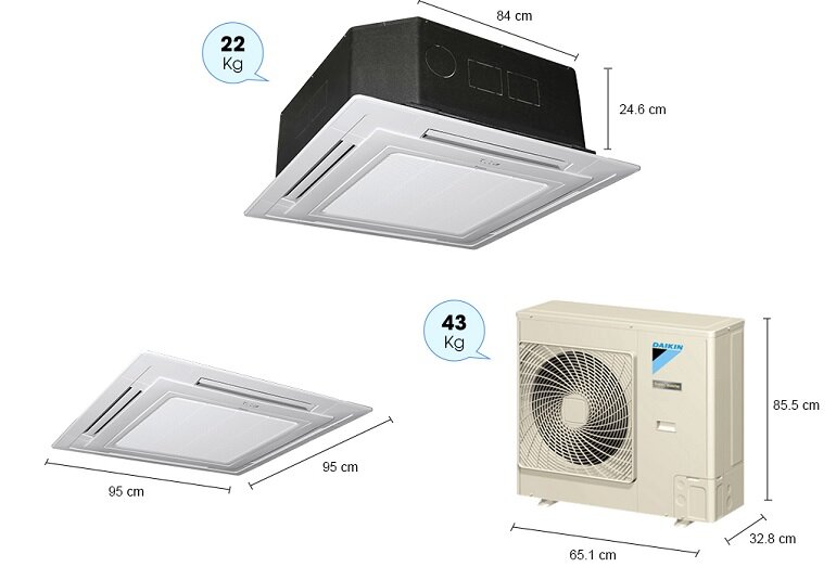 kin 18000 BTU 1 chiều FCRN50FXV1V gas R-410A - Điều khiển không dây BC50F2XWV