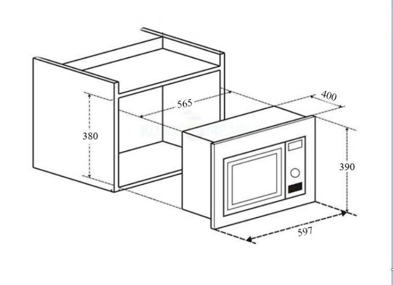 Lò vi sóng có nướng Chefs EH MW801B