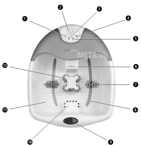 Bồn massage ngâm chân làm nóng nước FS-885