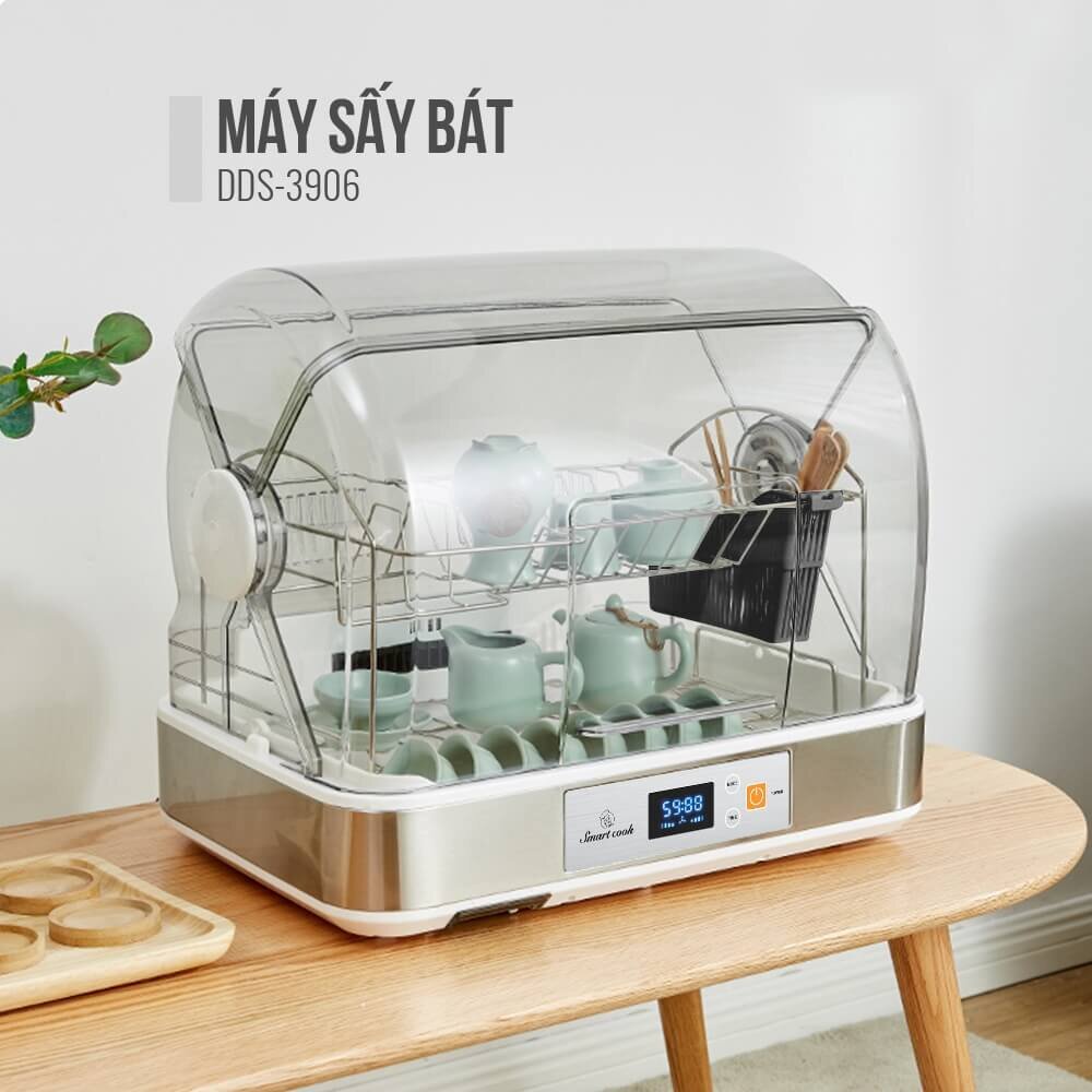 Máy sấy bát Smartcook DDS-3906 (45 lít) có thiết kế để bàn nhỏ gọn