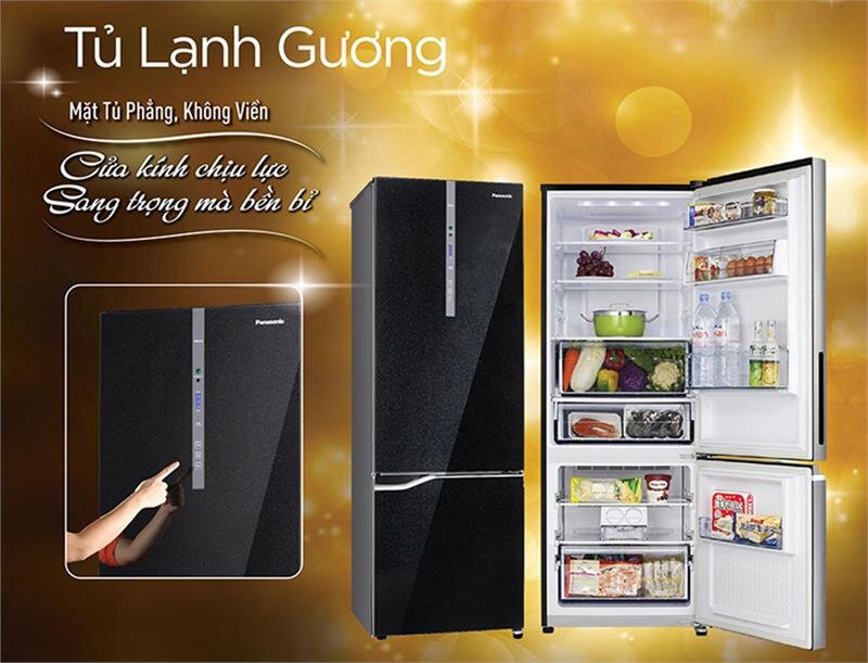 Tủ lạnh Panasonic NR-BV368GKV2 - 322Lít Inverter Cấp đông mềm