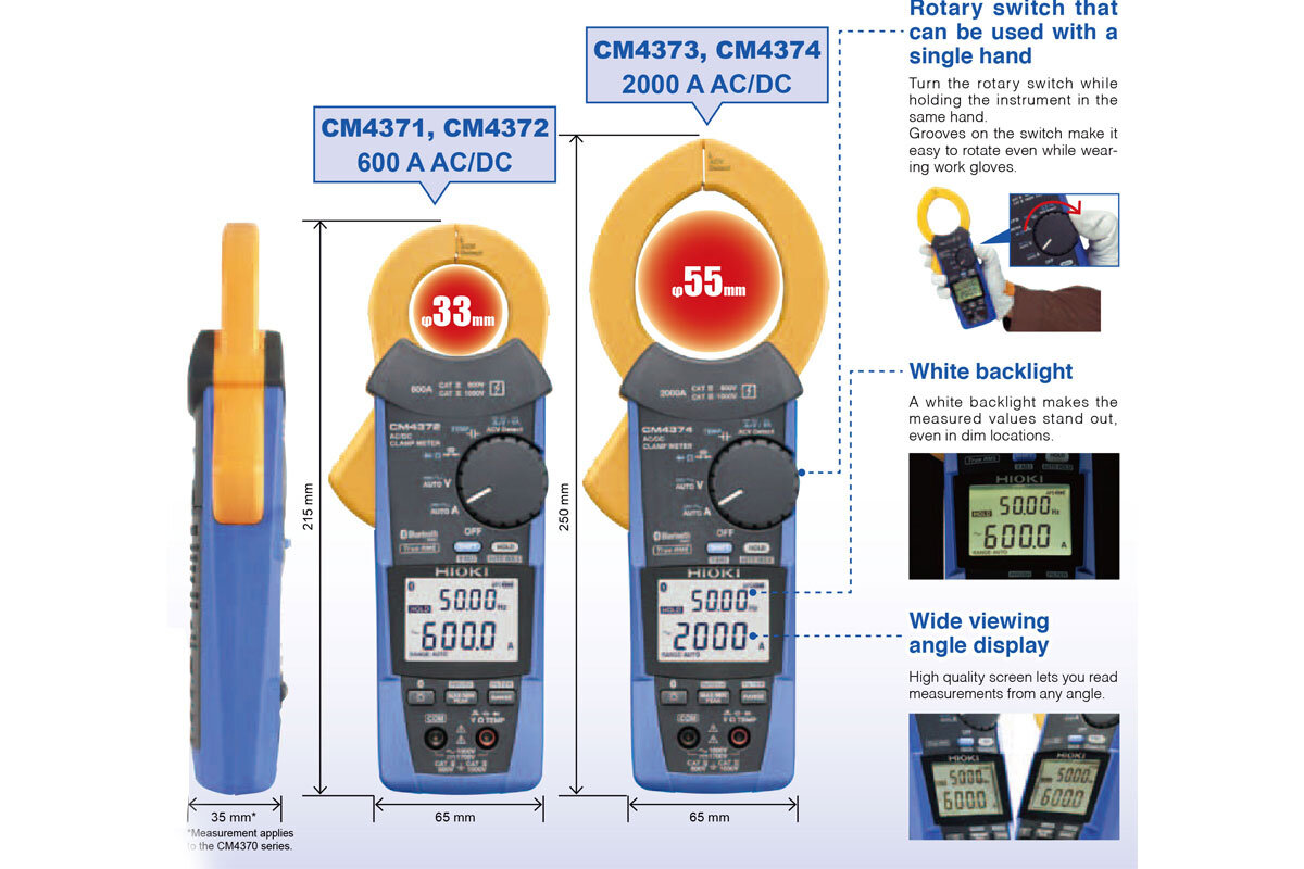 Ampe kìm đo AC/DC Hioki CM4374