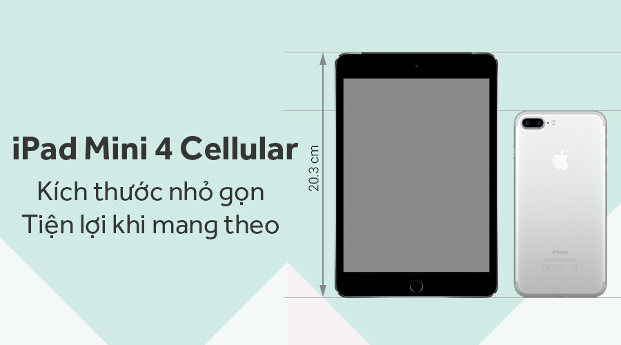 Máy tính bảng iPad Mini 4 Wifi Cellular 16GB Máy tính bảng iPad Mini 4 Wifi Cellular 16GB