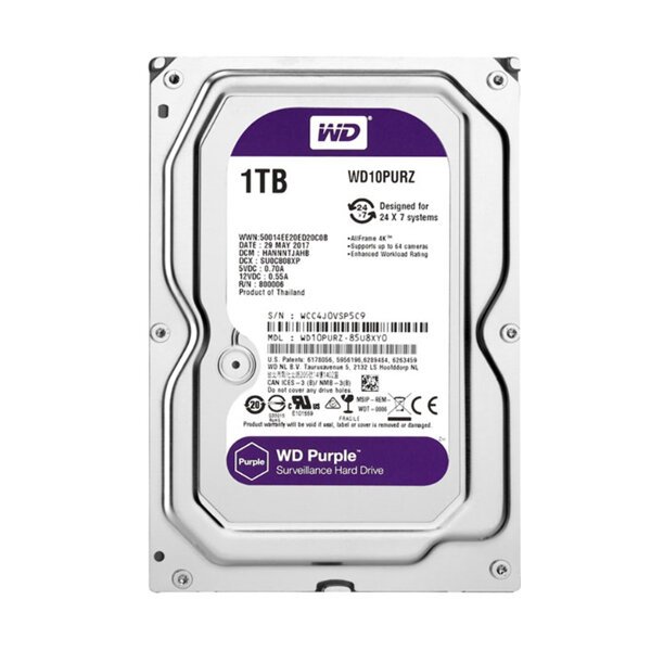 Ổ cứng camera Western Digital Purple 1TB WD10PURZ
