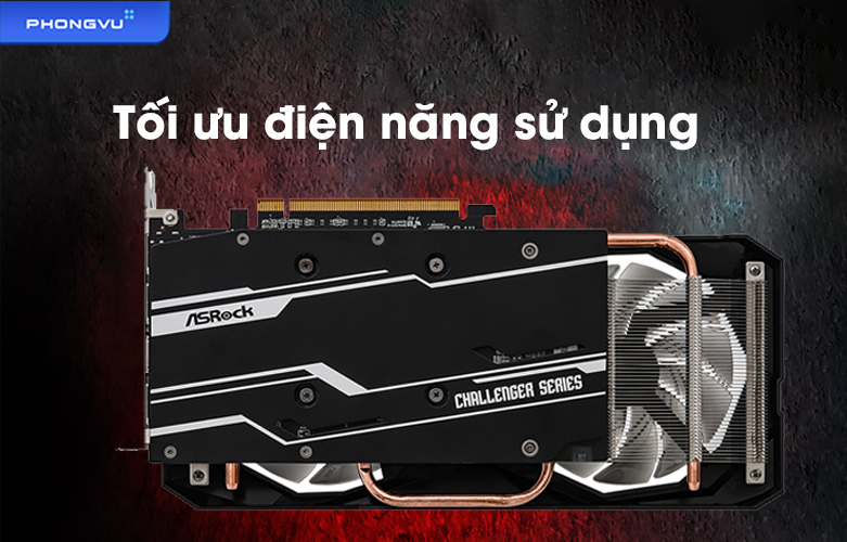 Card màn hình ASROCK RX 6600 XT | Tối ưu điện năng sử dụng