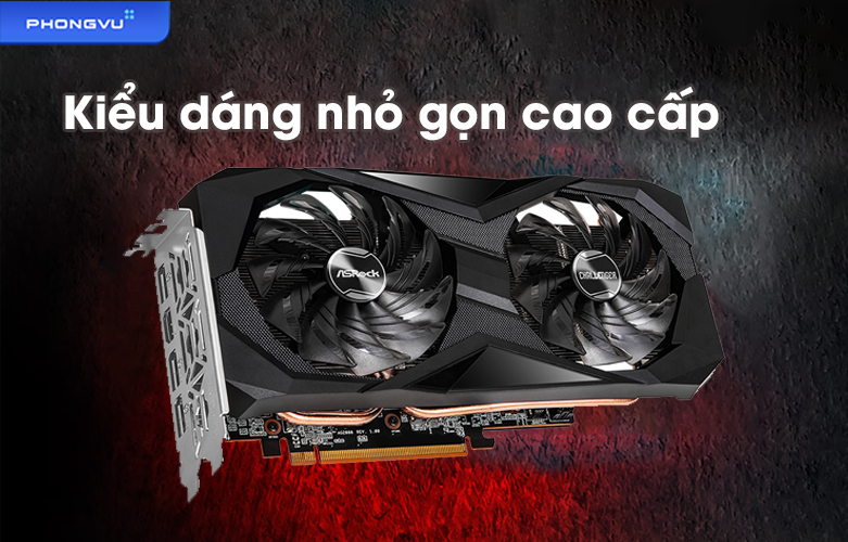Card màn hình ASROCK RX 6600 XT | Kiểu dáng cao cấp nhỏ gọn