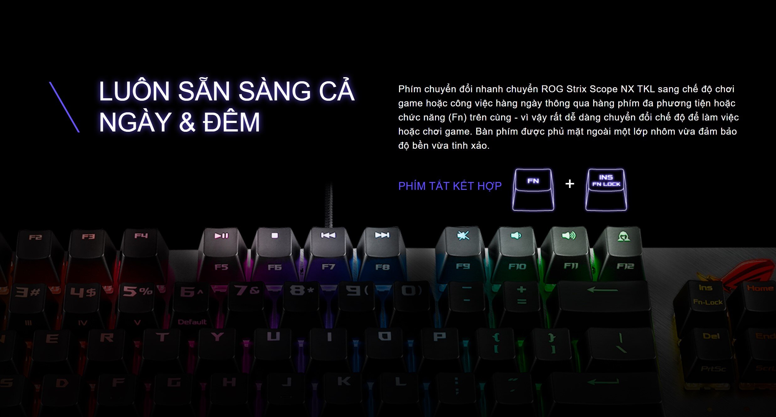 Bàn phím Asus ROG Strix Scope NX TKL