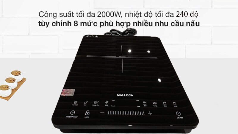 Bếp từ dương 1 vùng nấu Malloca MCT-K30