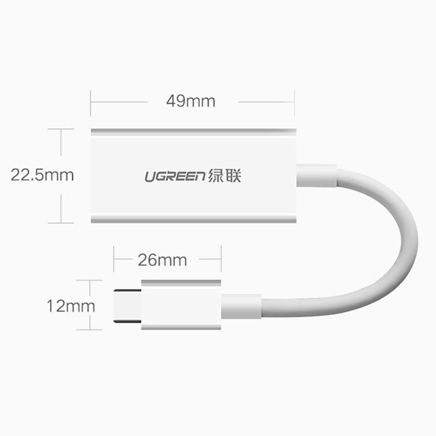 Cáp chuyển USB Type C to Displayport Ugreen 40372