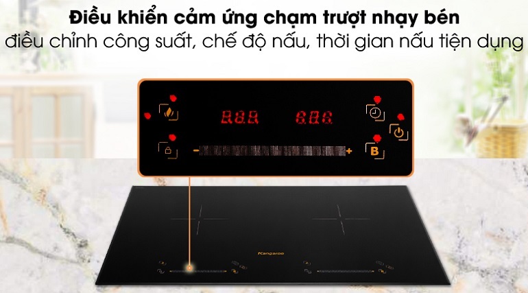 Bếp từ âm 2 vùng nấu Kangaroo KG856i Bếp từ âm 2 vùng nấu Kangaroo KG856i