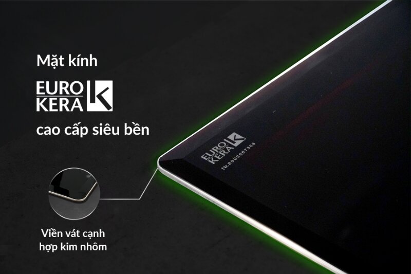 Bếp từ hồng ngoại âm 3 vùng nấu Eurosun EU-TE388Max