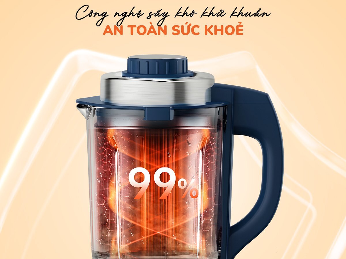 Unie VX hỗ trợ sấy khô cối Unie VX