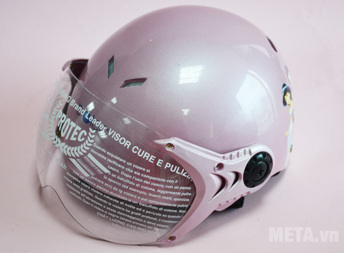Mũ bảo hiểm Protec Kitty S 2 màu (có kính)
