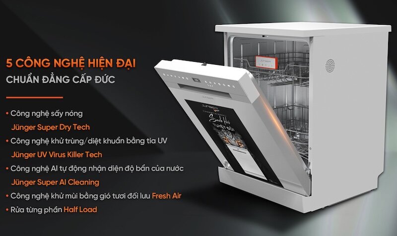 Junger DWJ-140 được trang bị nhiều tiện ích thông minh