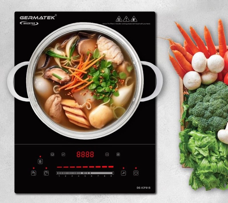Bếp từ Germatek DE-ICF61S có chức năng cảnh báo nồi không phù hợp