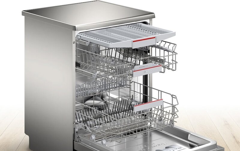 Máy rửa bát Serie 6 Bosch SMS6ZCI10E được trang bị 3 khay rửa