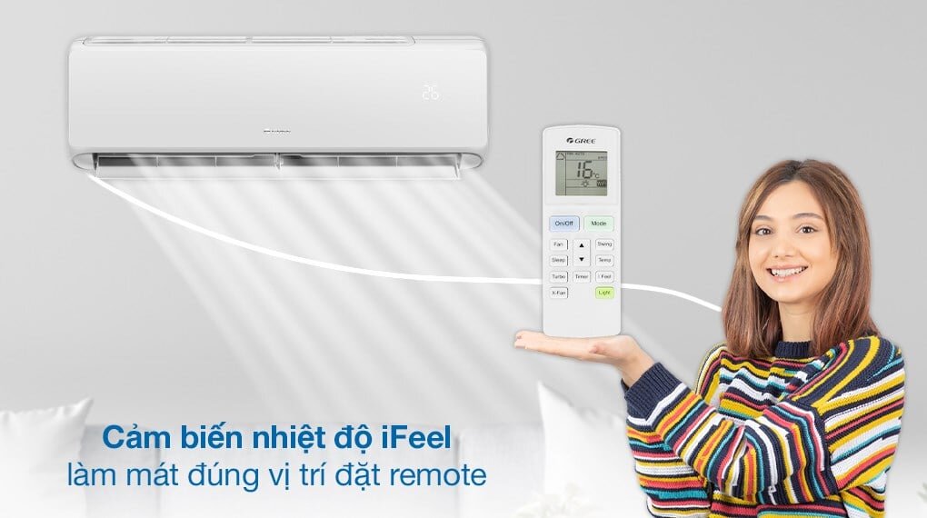 Điều hòa Gree trang bị cảm biến iFeel 