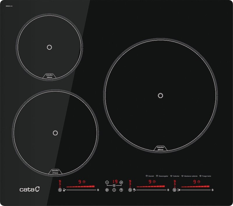 Bếp từ Cata IBS 6303E2 sở hữu công suất ấn tượng lên đến 7100W,