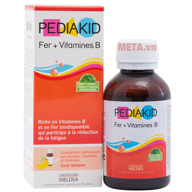 Pediakid Fer   Vitamines B - Bổ sung sắt và vitamin nhóm B (125ml)