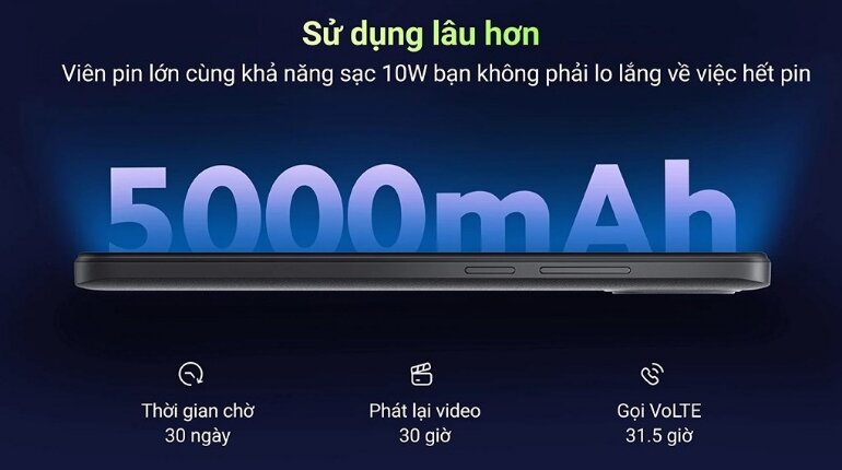xiaomi redmi a1 dung lương pin