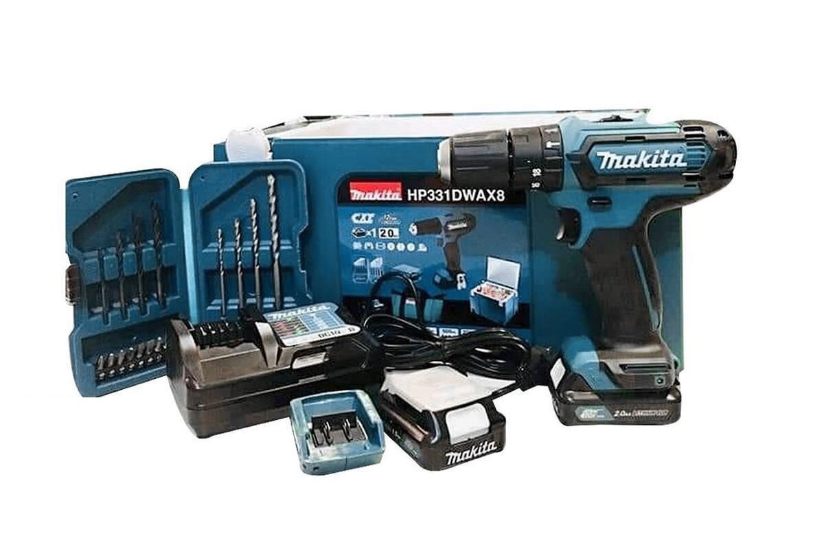 Máy khoan vặn vít pin 12V Makita HP331DWAX8