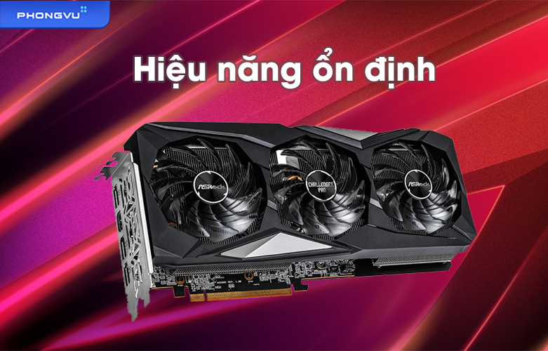 Card màn hình Asrock RX6600 XT Challenger Pro | Hiệu năng ổn định