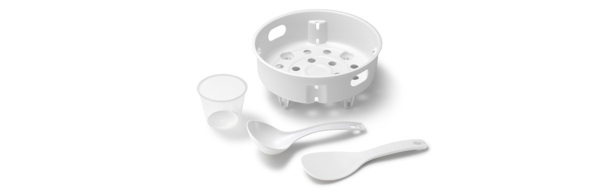 Nồi cơm điện Panasonic SR-CX188SRAM 1.8L được trang bị nhiều phụ kiện