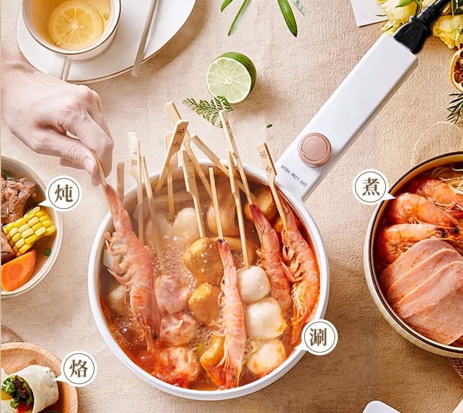 Nồi lẩu điện gia nhiệt nhanh Nồi lẩu điện gia đình